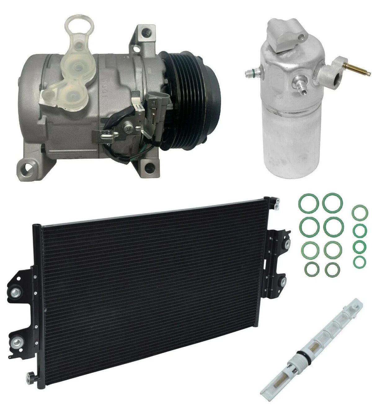 AC Compressor Kit With Condenser for GMC Savana 2500 6.6L (2011–2011)