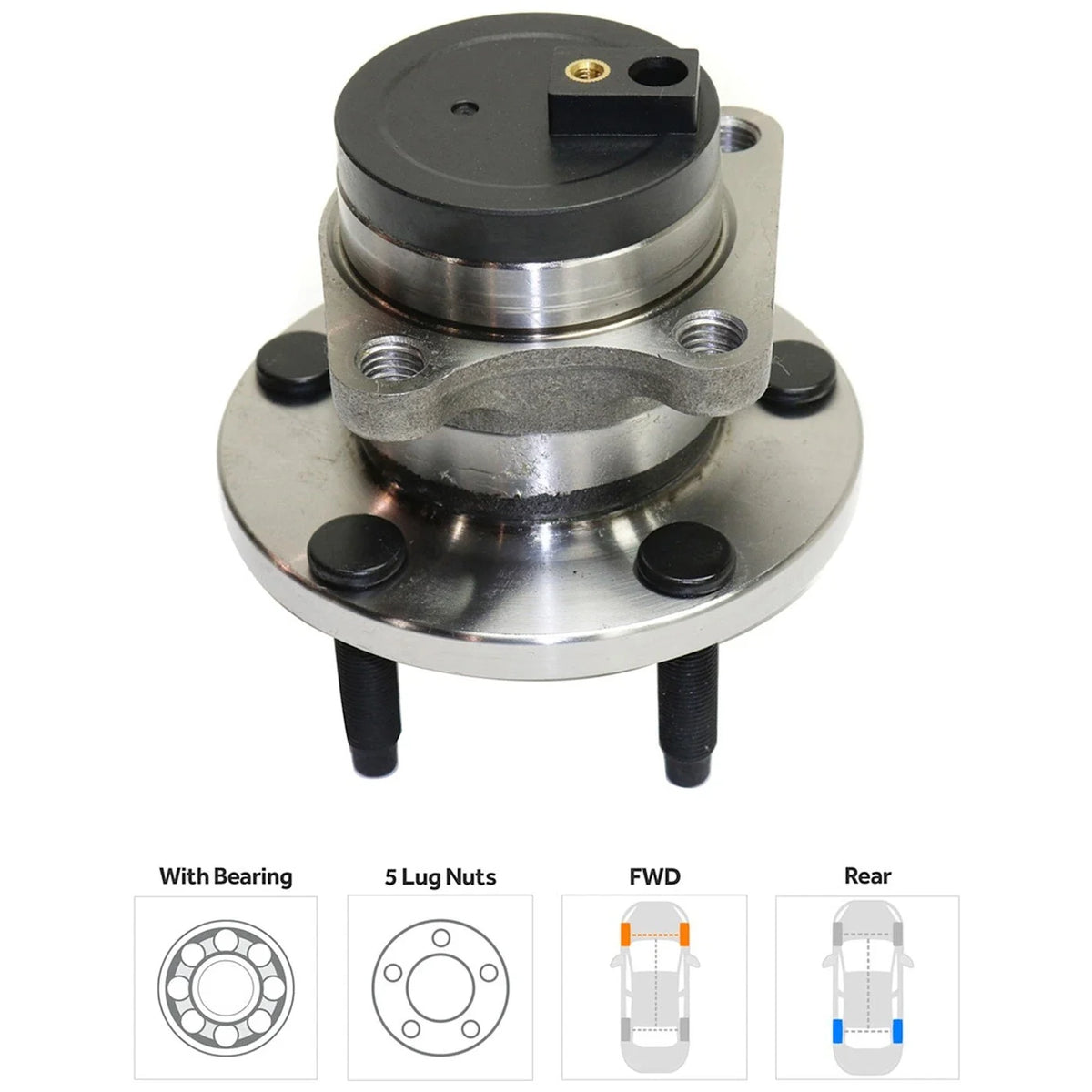 Wheel Hub for Ford Edge (2007–2008) Rear Driver or Passenger Side