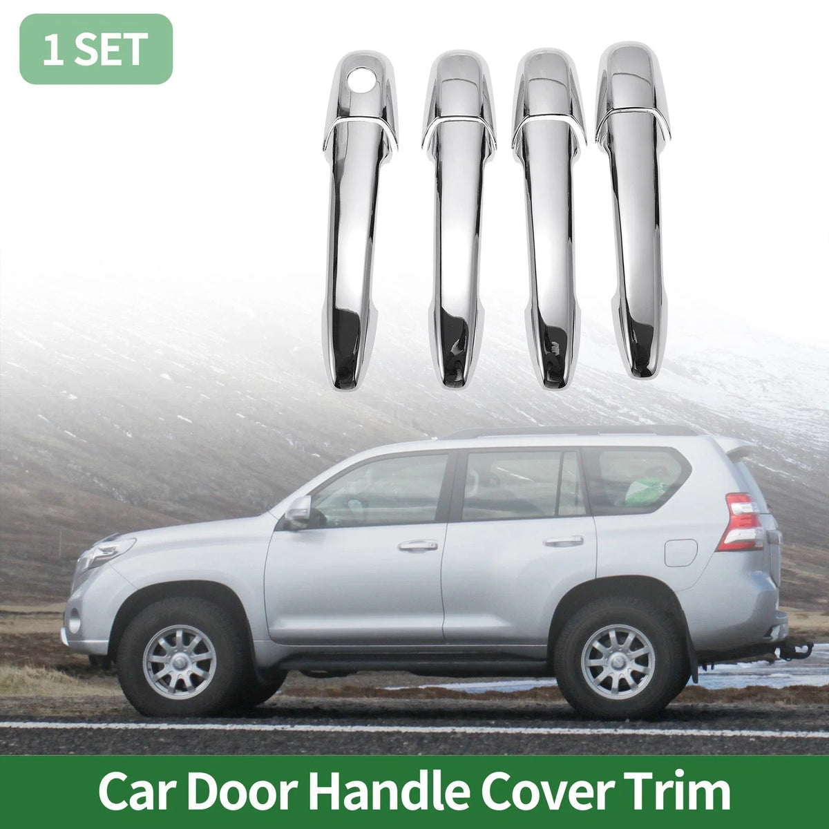 Car Door Handle Cover Trim for Mazda 6 (2003–2008) Silver Tone