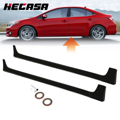 2-Piece Matte Side Skirts for Toyota Corolla 2014-2019