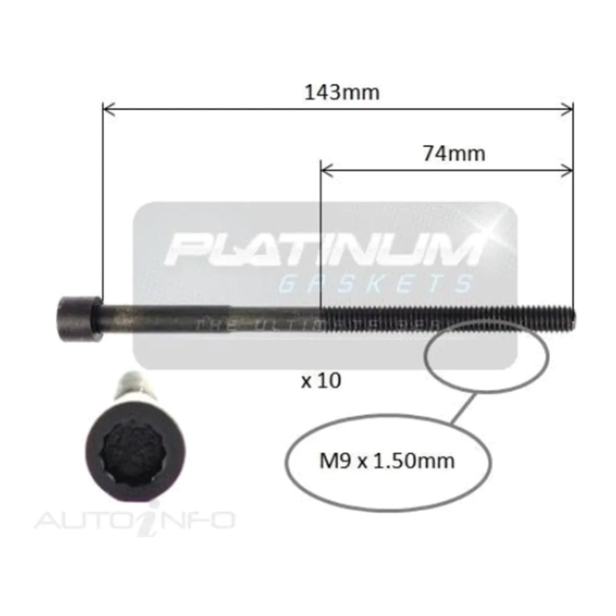 4cyl 1.5L Engine Head Bolt Set for Prius 2001-2009