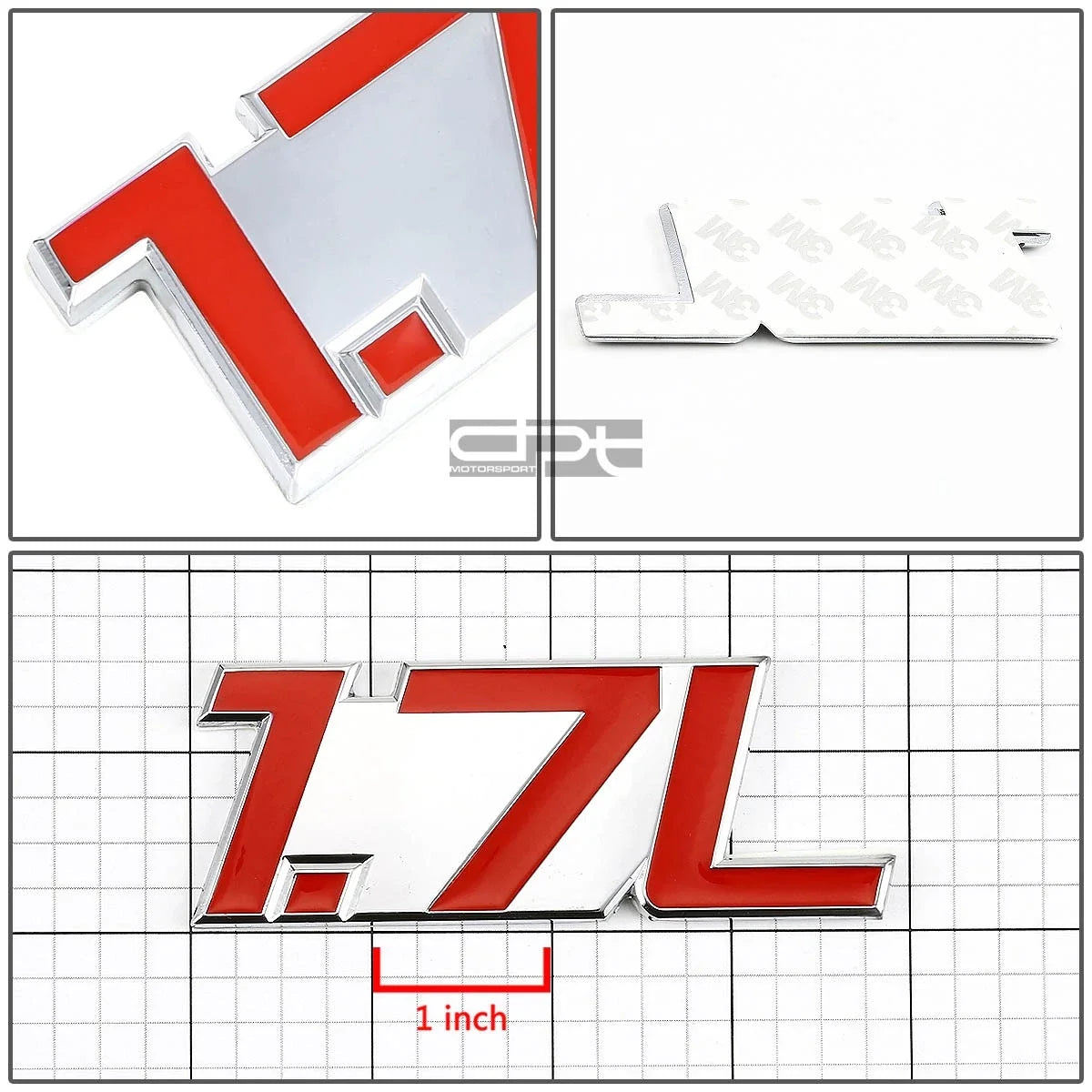 Chrome Fender Emblem Decal Badge for