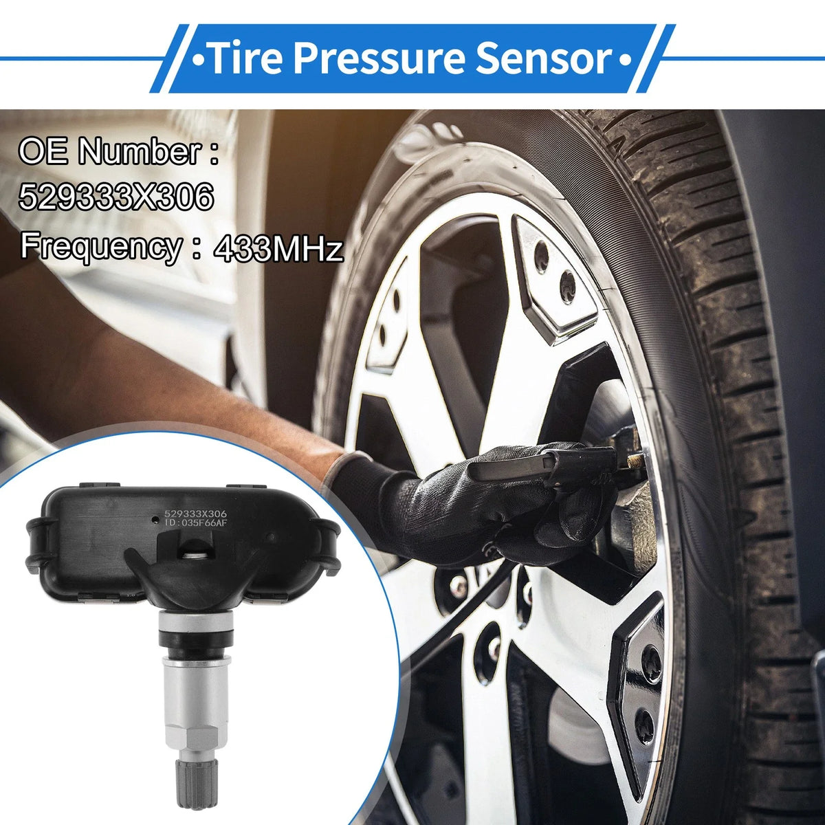 TPMS Sensor No. 529333X306 for Kia Proceed (2018–2025)