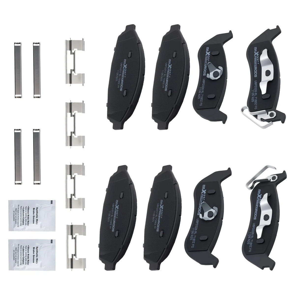 8pcs Ceramic Brake Pads Kit for Mercury Grand Marquis (2003–2011)