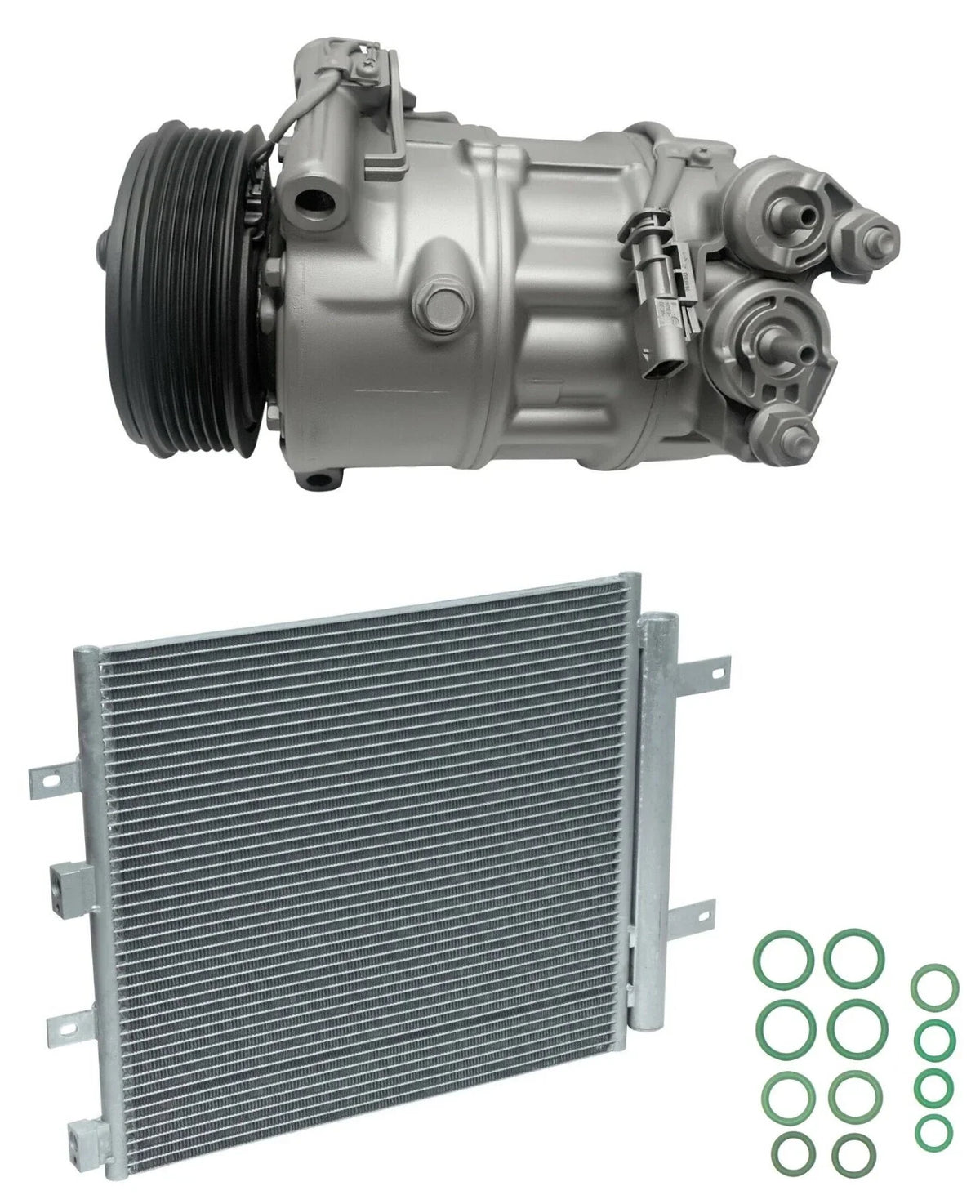 AC Compressor Kit With Condenser for Jaguar XF 3.0L 5.0L (2013–2015)