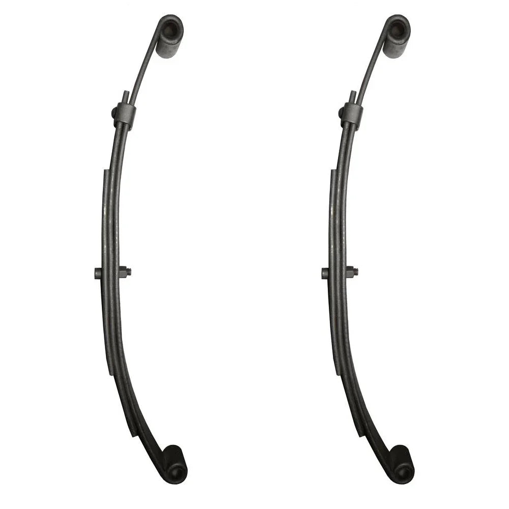 2 Pack Double Eye Trailer Leaf Springs 3 Leaf 20-3/8" 1,000 Lb Capacity