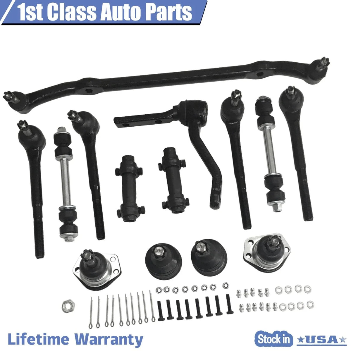 14pc Front Suspension Kit for Buick Regal (1978–1987) - Ball Joints, Tie Rods, Sway Bars