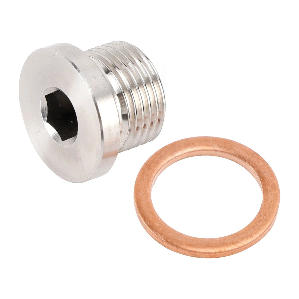 M18x1.5 O2 Sensor Plug Cap for Universal Applications - Stainless Steel