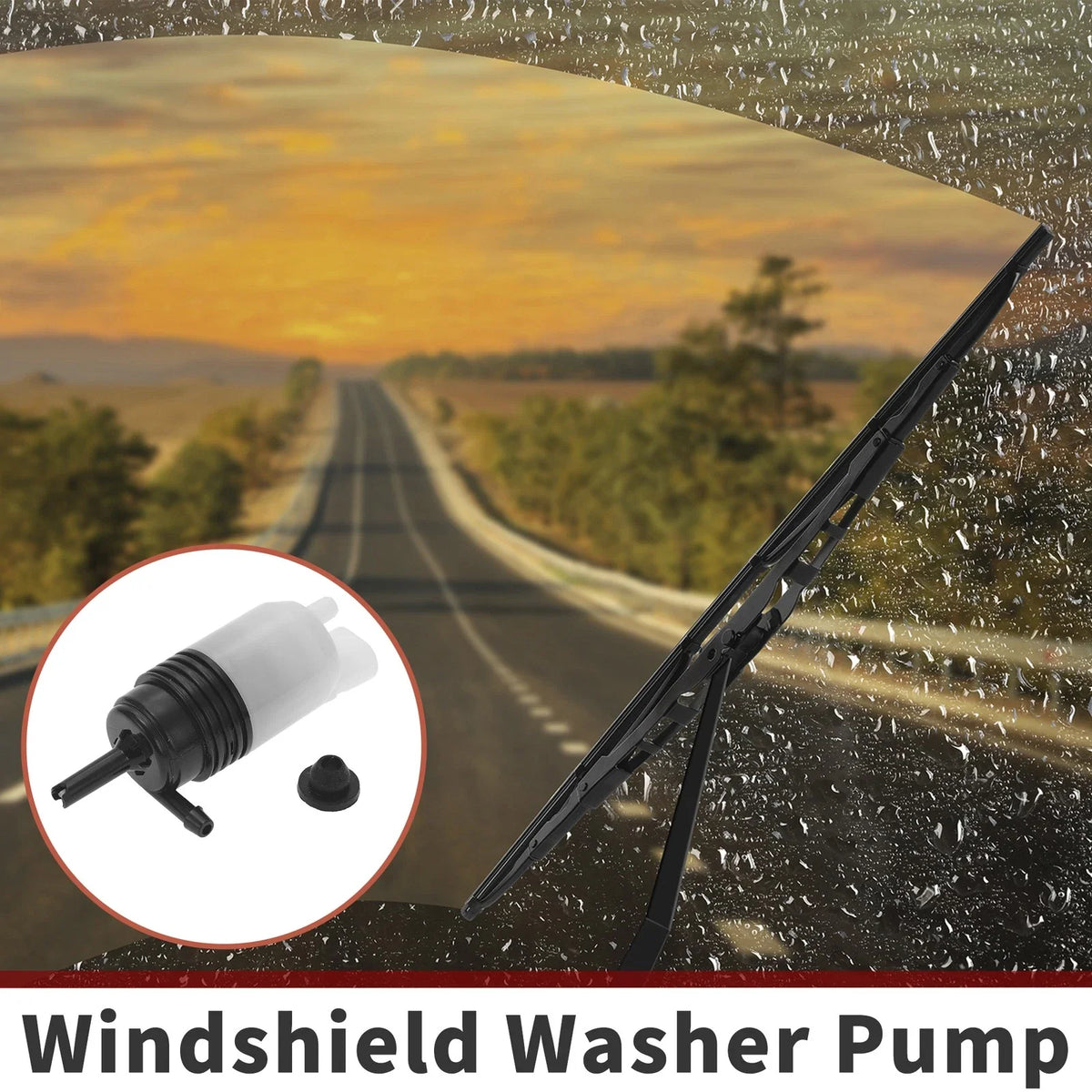Windshield Washer Pump w/ Grommet for GMC Envoy XL (2002–2009) No. 22766715