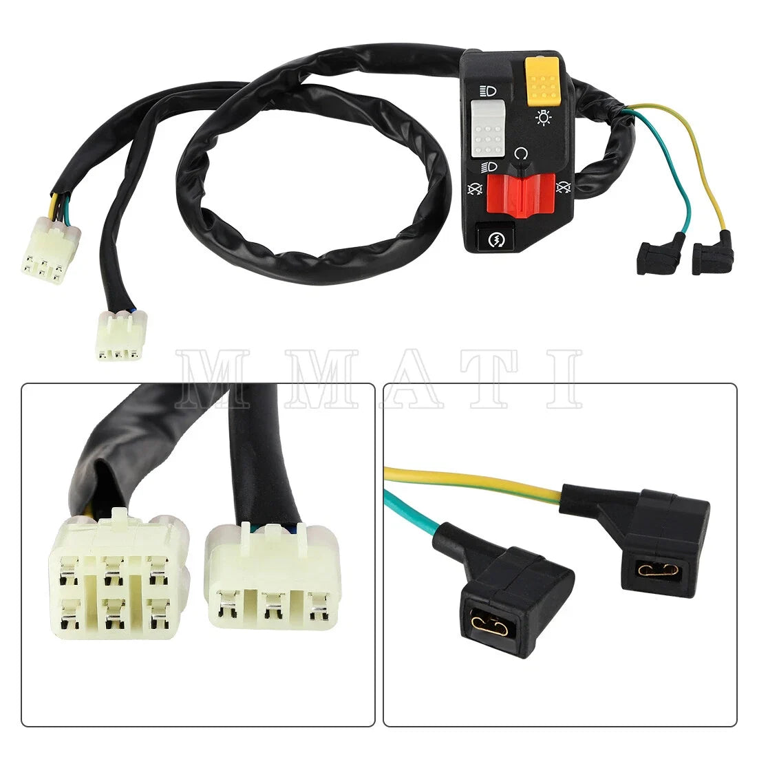 Left Handlebar Start Stop Switch for Honda TRX450ER TRX400EX (2005–2014)
