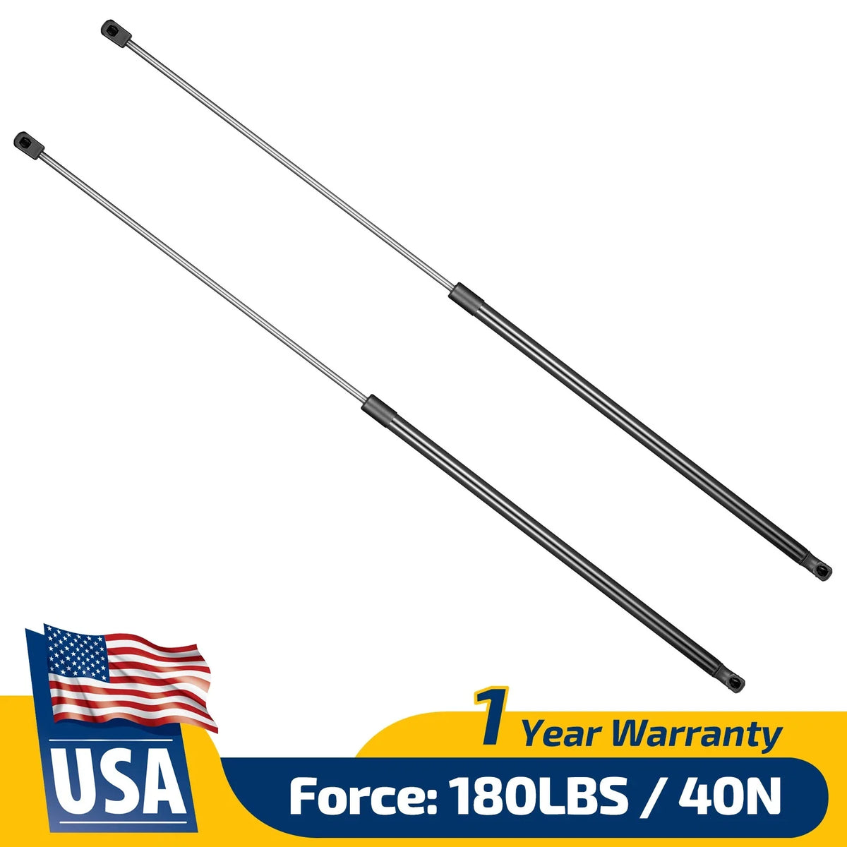 Set of 2 Gas Struts for Leer Camper Shell Rear Topper Window (35.43")