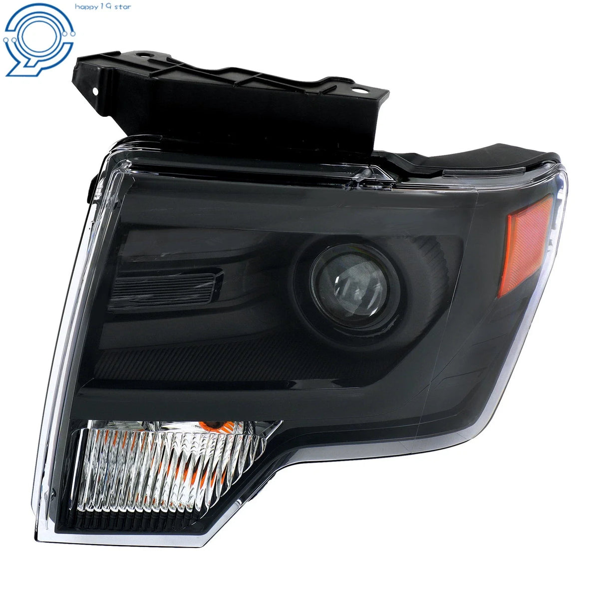 Black Housing HID Projector Headlight for Ford F150 2013-2014 Driver Left