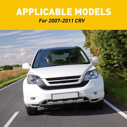 Set of 6 Black Door Window Pillar Trim Covers for Honda CR-V (2007–2011)