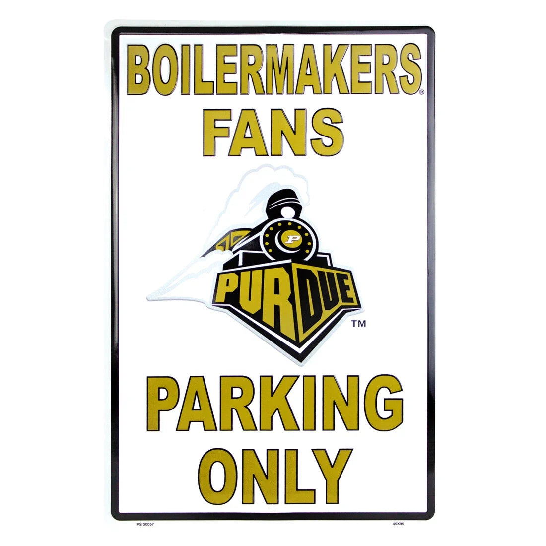 Parking Only Sign for Purdue Boilermakers (12" x 18")