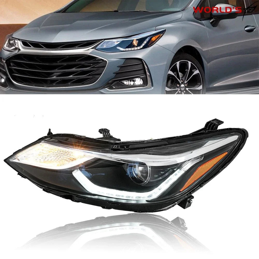 Headlight for Chevy Cruze (2016–2018) Projector Halogen with LED DRL Left