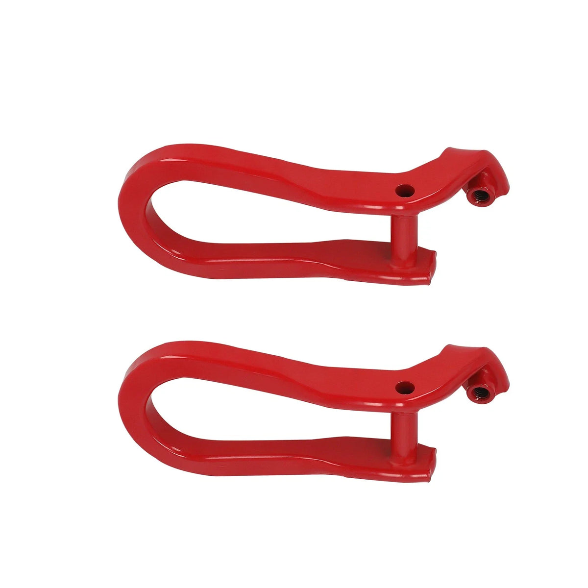 Set of 2 Red Front Tow Hooks for GMC Sierra Silverado 2500HD 3500HD 2015-2019