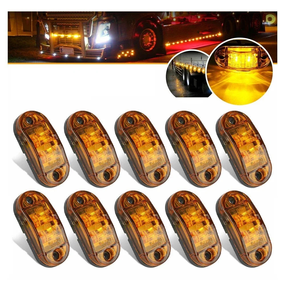 Amber LED Trailer Clearance Side Marker Light for RV Pickup