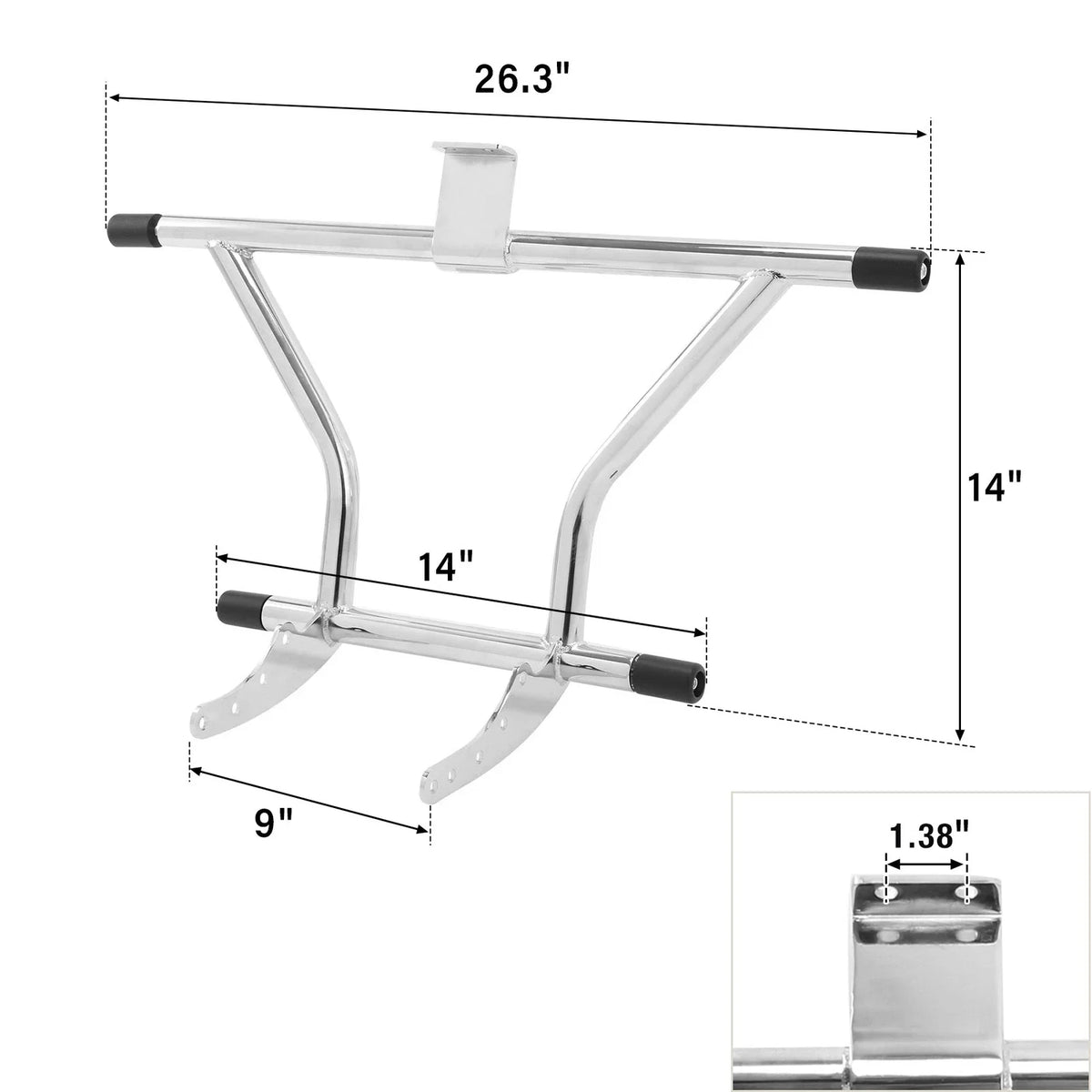 Chrome Crash Bar for Harley Softail Engine Guard (2018–2024)