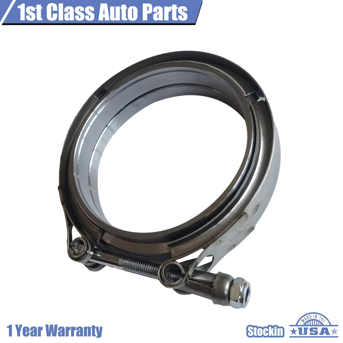 4 Inch V Band Clamp for Exhaust Pipes (304 Stainless Steel)