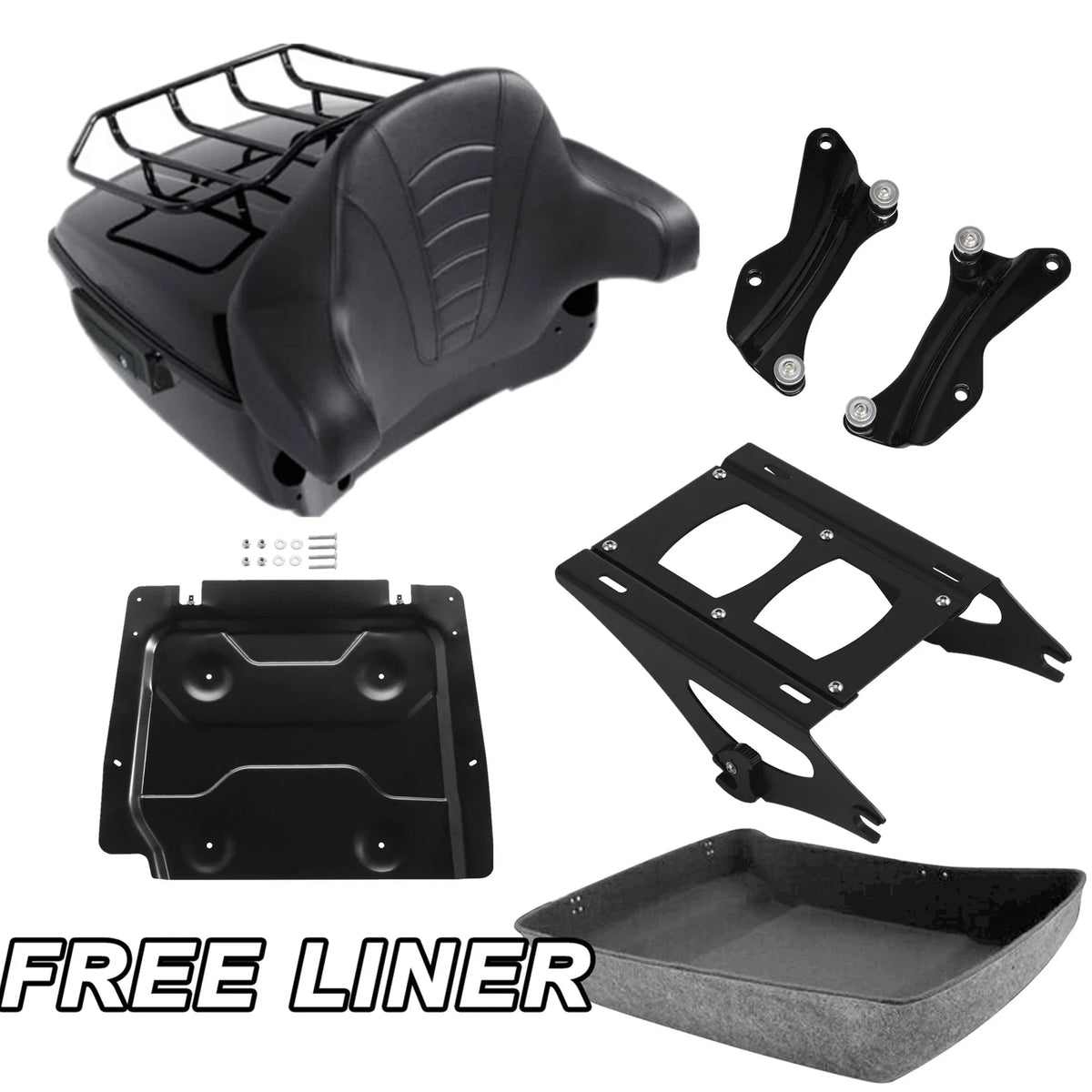 Docking Kit Trunk Pad Mount Rack for Harley Electra Glide 2014-2026