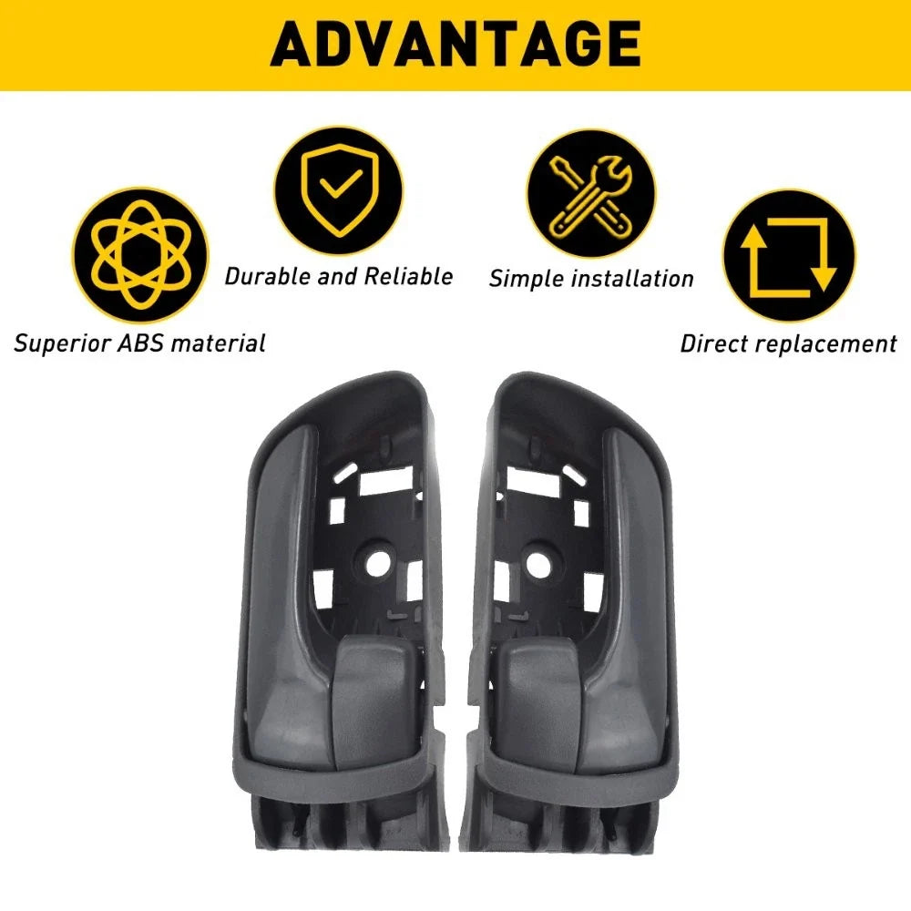 Inner Door Handle Set for Toyota Sienna (V) - Gray Front Left Right