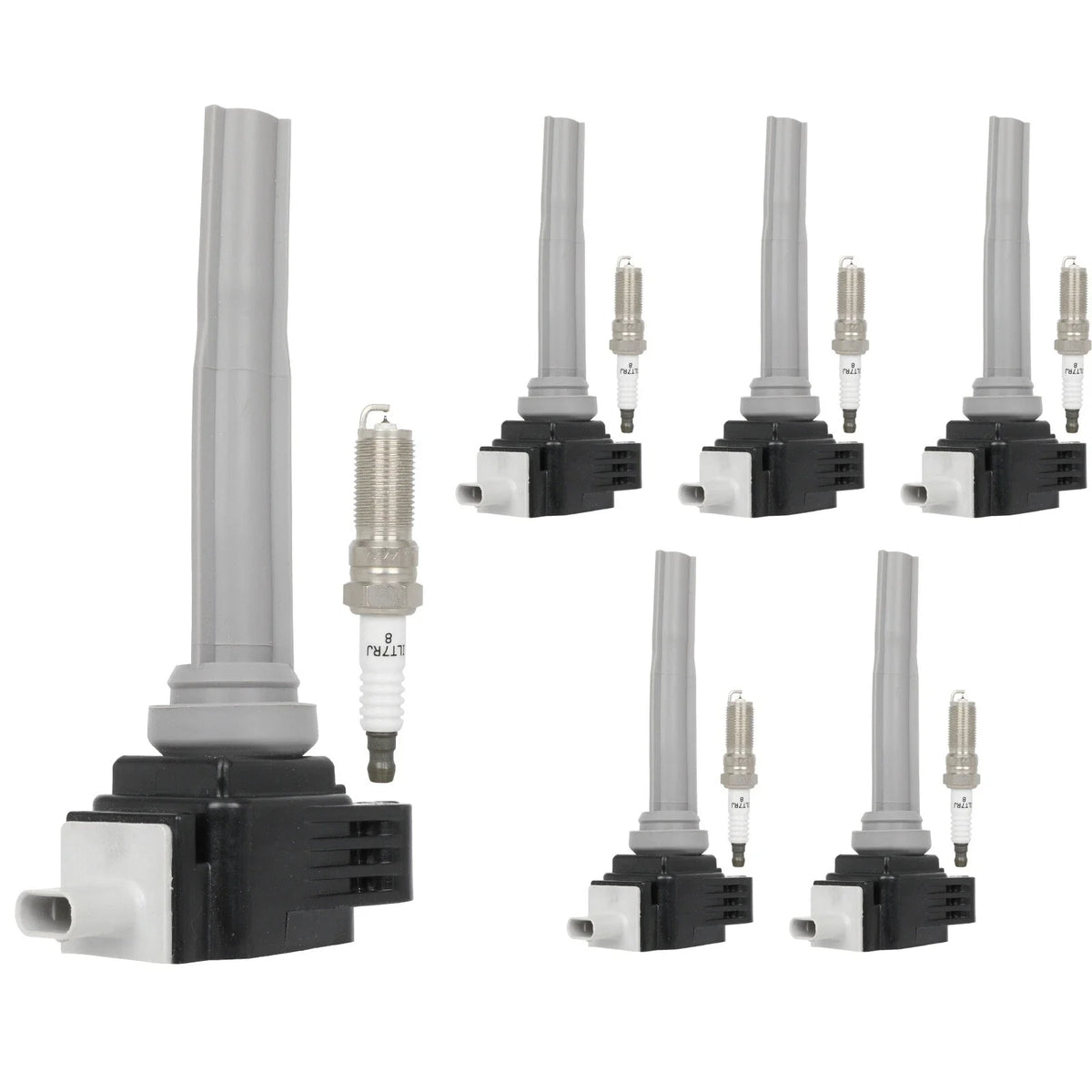 Set of 6 Ignition Coils and Spark Plugs for Lincoln MKZ (2017–2020)
