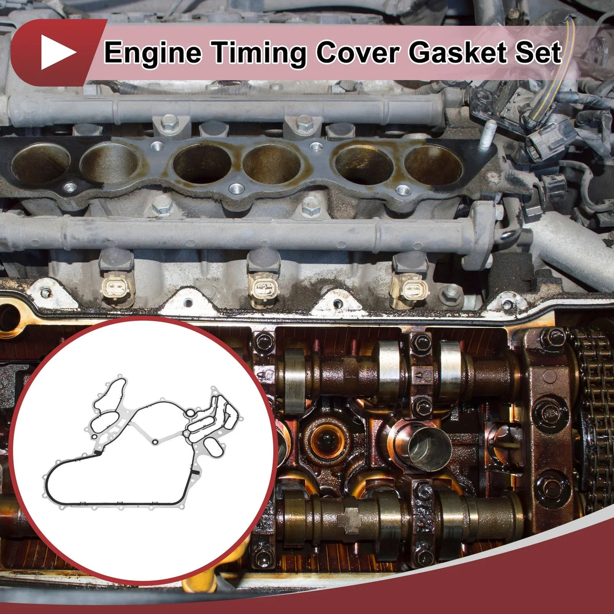 Engine Timing Cover Gasket Set No. 059103161AQ for Audi 3.0 