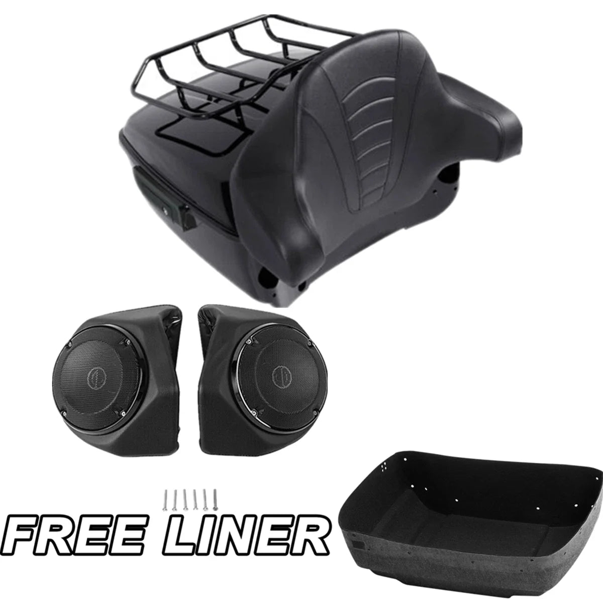 Trunk Rack Speakers Pad for Harley Electra Glide & Road King 2014–Present
