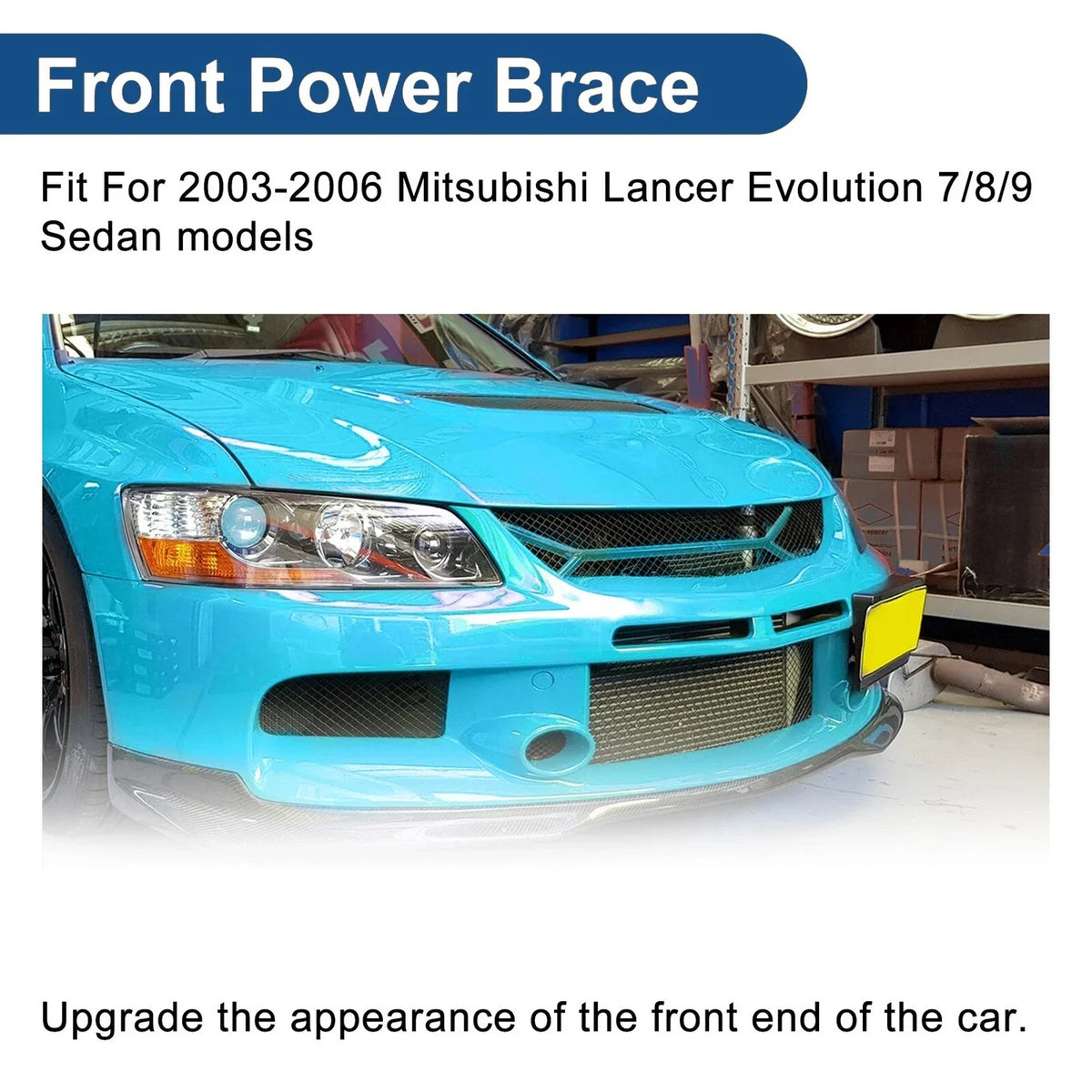 Front Power Brace Member Mount for Lancer EVO 7 8 9 (2003–2006)