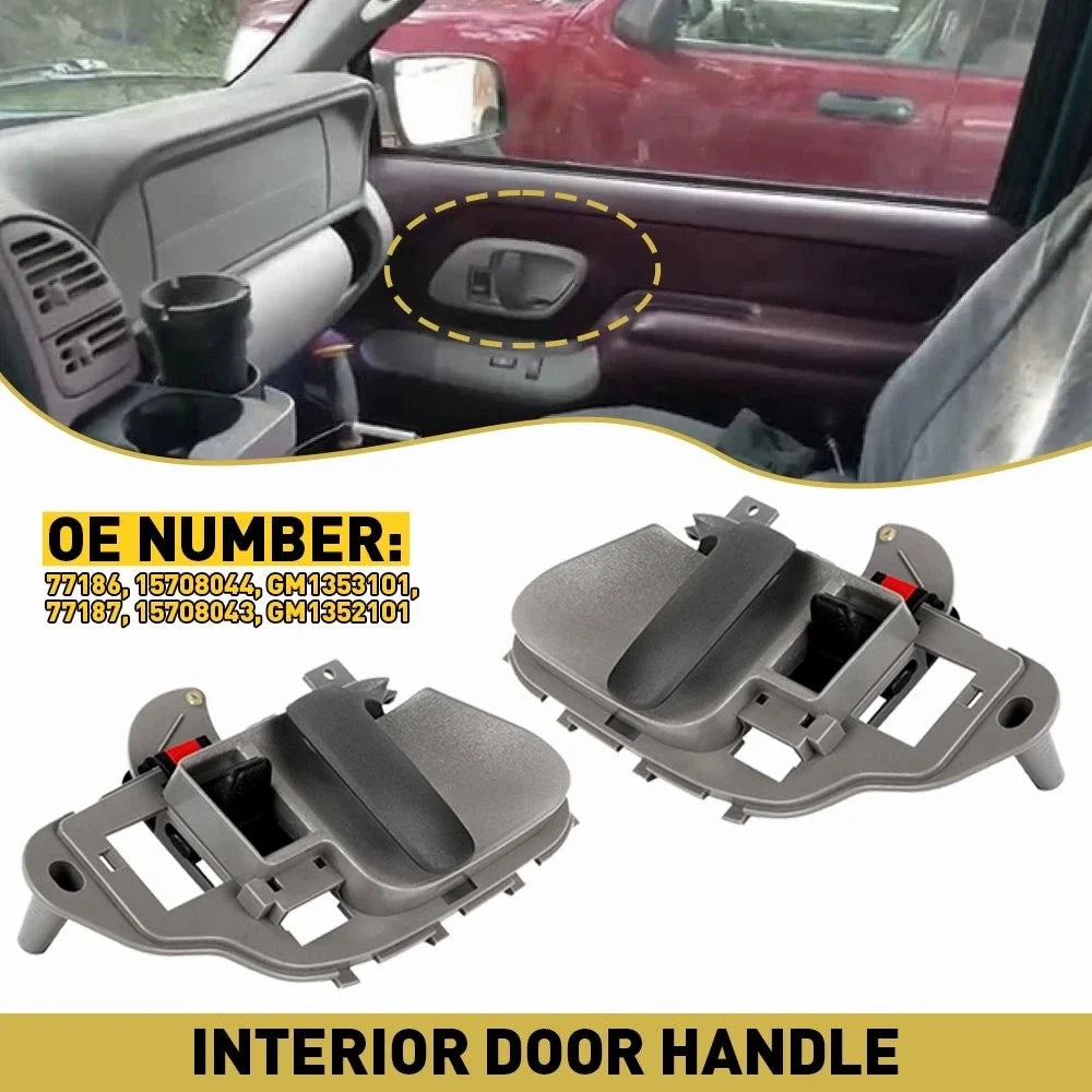 Gray Door Handle Set (2X) for Cadillac Escalade 1999-2000