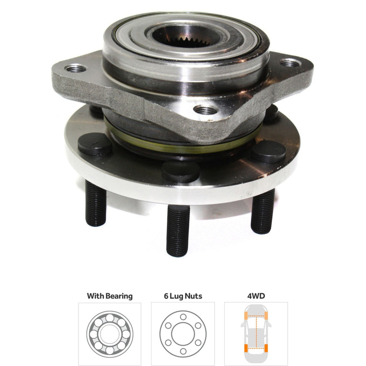 Wheel Hubs for Dodge Dakota 4WD (1990–1996)