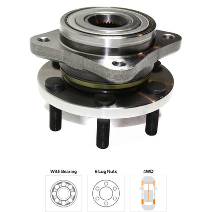 Wheel Hubs for Dodge Dakota 4WD (1990–1996)