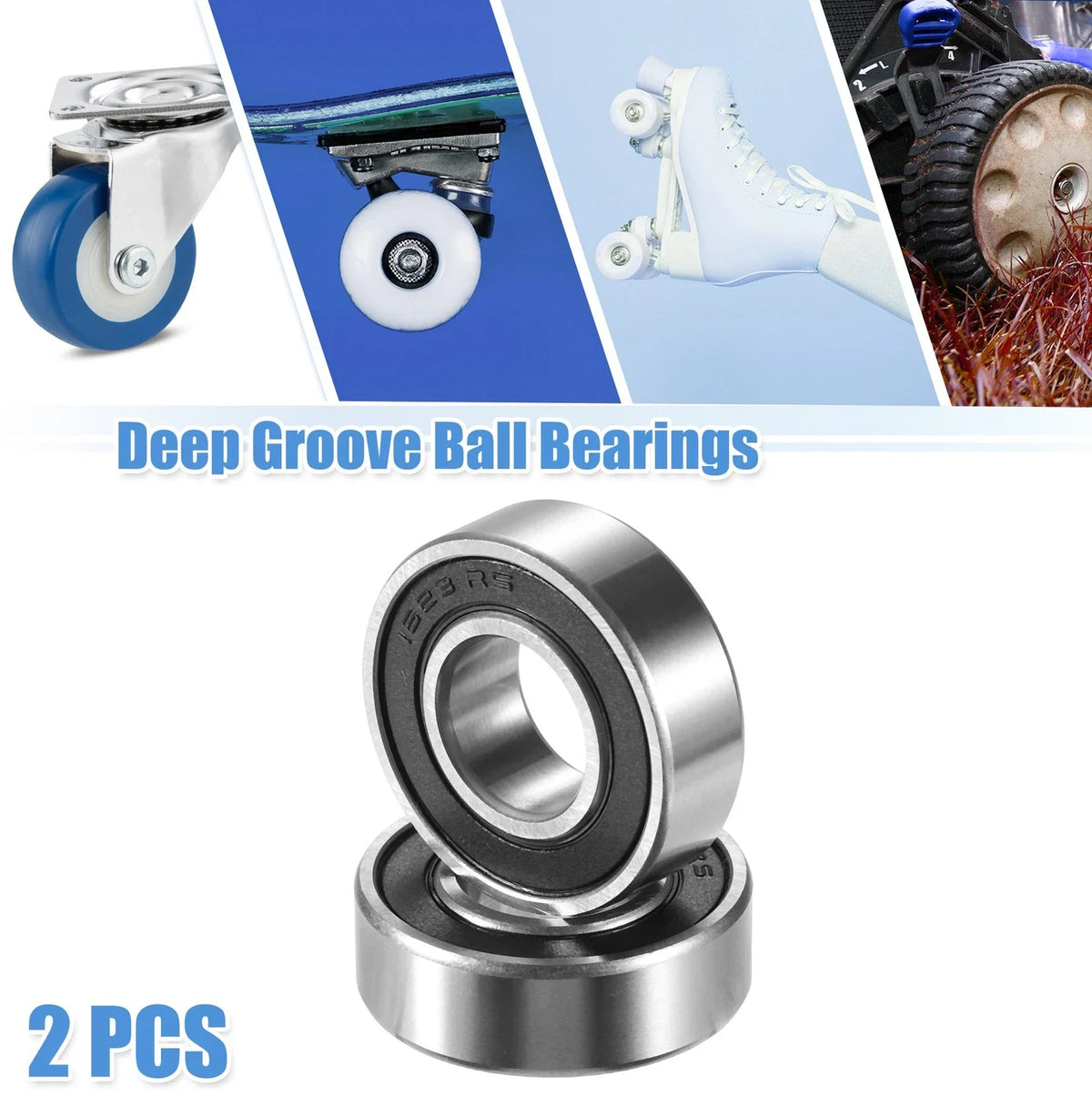 2 Pcs 1623-2RS Deep Groove Ball Bearings for [Make Model] ([YYYY–YYYY])