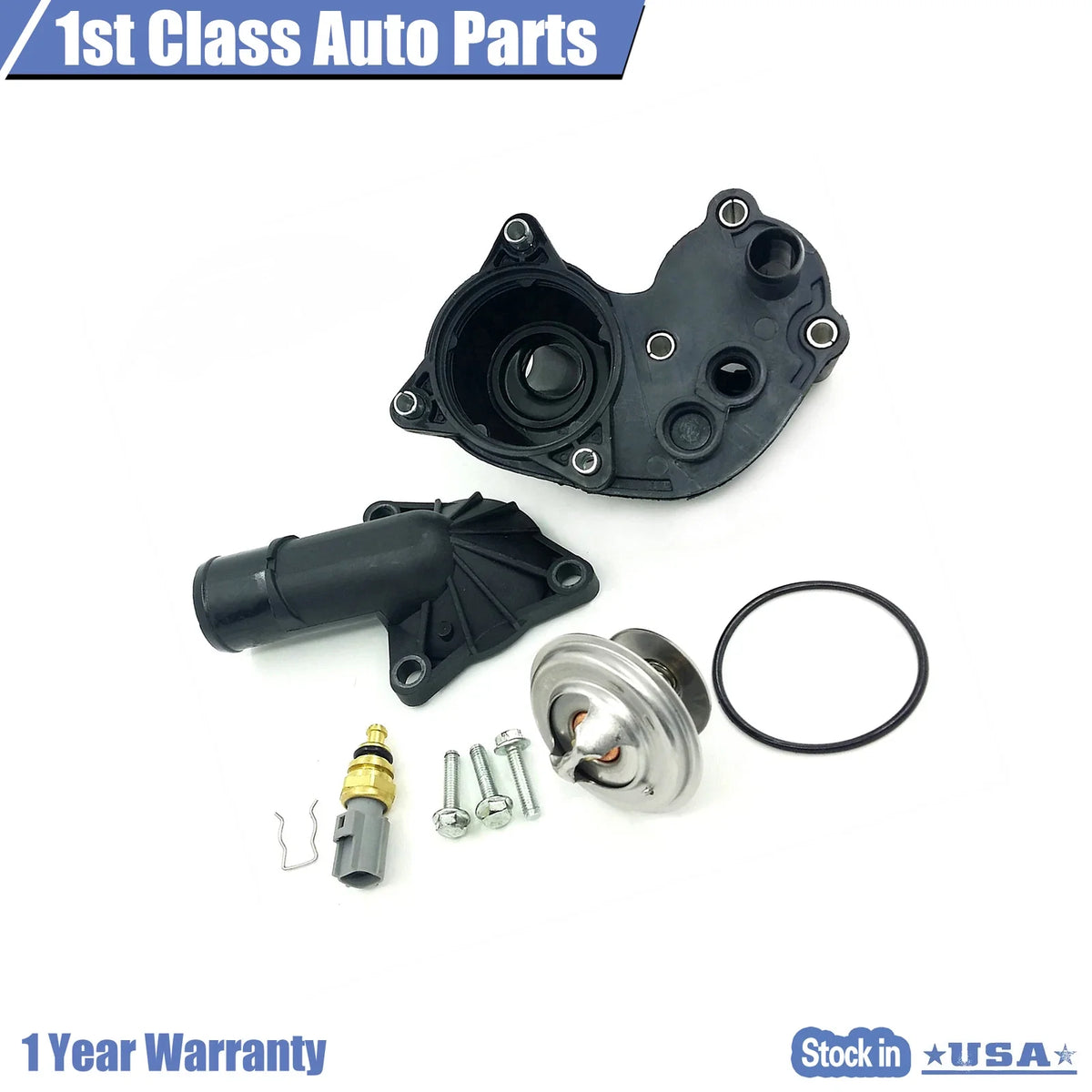 Thermostat & Housing Kit with Sensor for Ford Mustang (2005–2010)