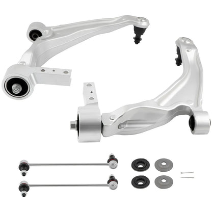 Set of 4 Front Suspension Lower Control Arms Sway Bar Kit for Acura MDX (2007–2013)