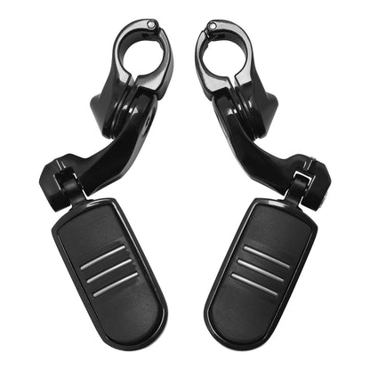 Highway Pegs, Short Angled, Black for Harley 1-1/4