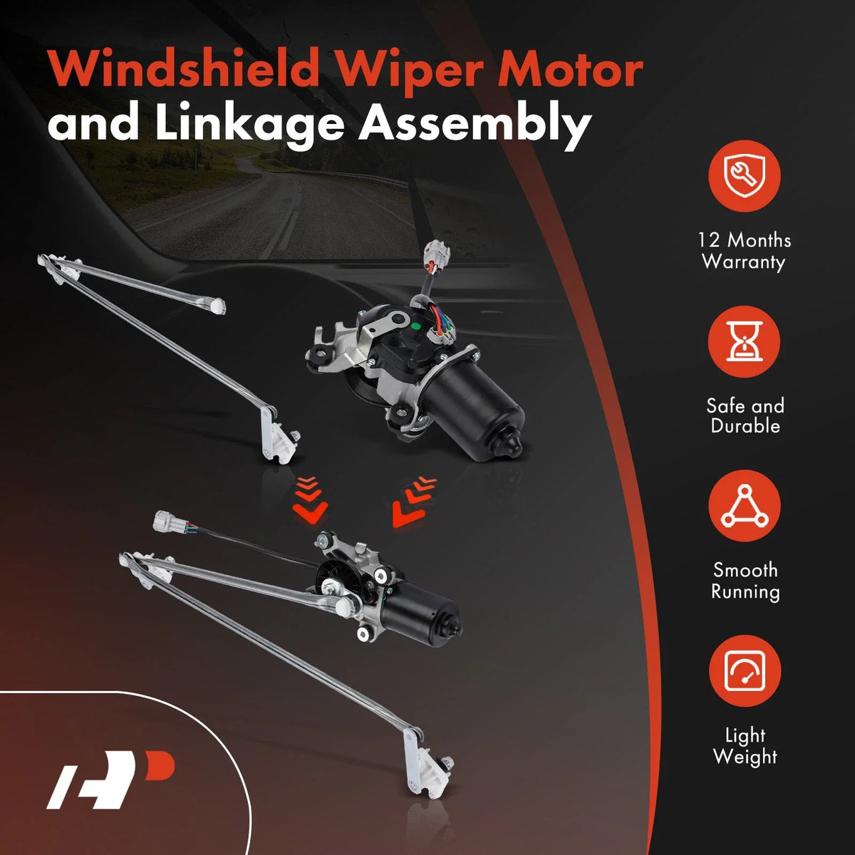 Wiper Motor with Linkage Assembly for Nissan Pathfinder 1996–2004