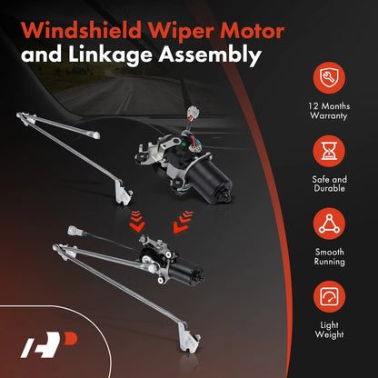 Wiper Motor with Linkage Assembly for Nissan Pathfinder 1996–2004
