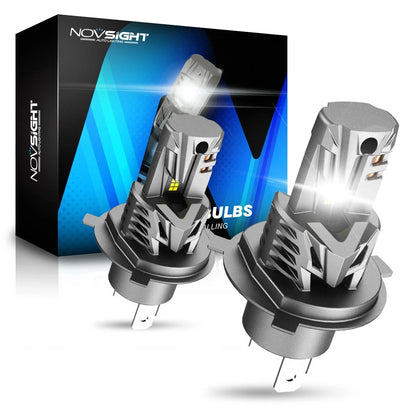 2X H4 9003 High Low Beam LED Headlight Bulbs (20000LM, 6500K)