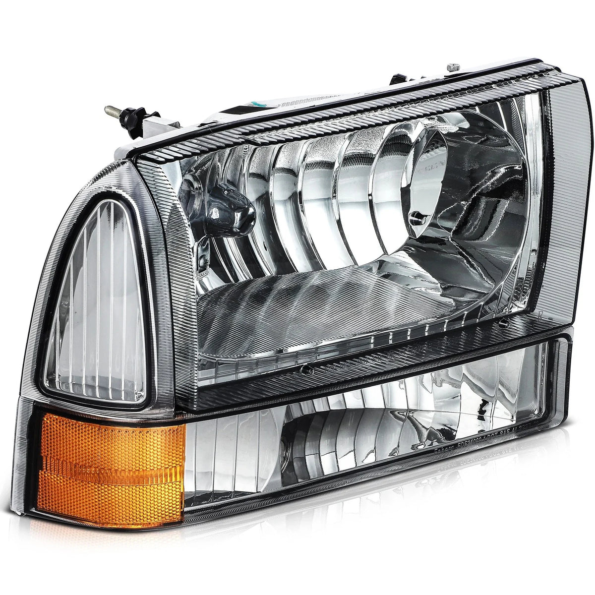 Headlight Assembly - Black Smoke Housing for 2000-2004 Ford Excursion