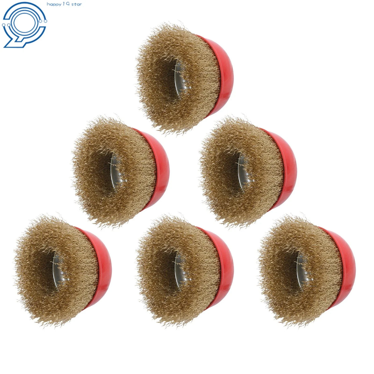 Set of 4 Crimped Wire Cup Wheel Brushes for Grinders
