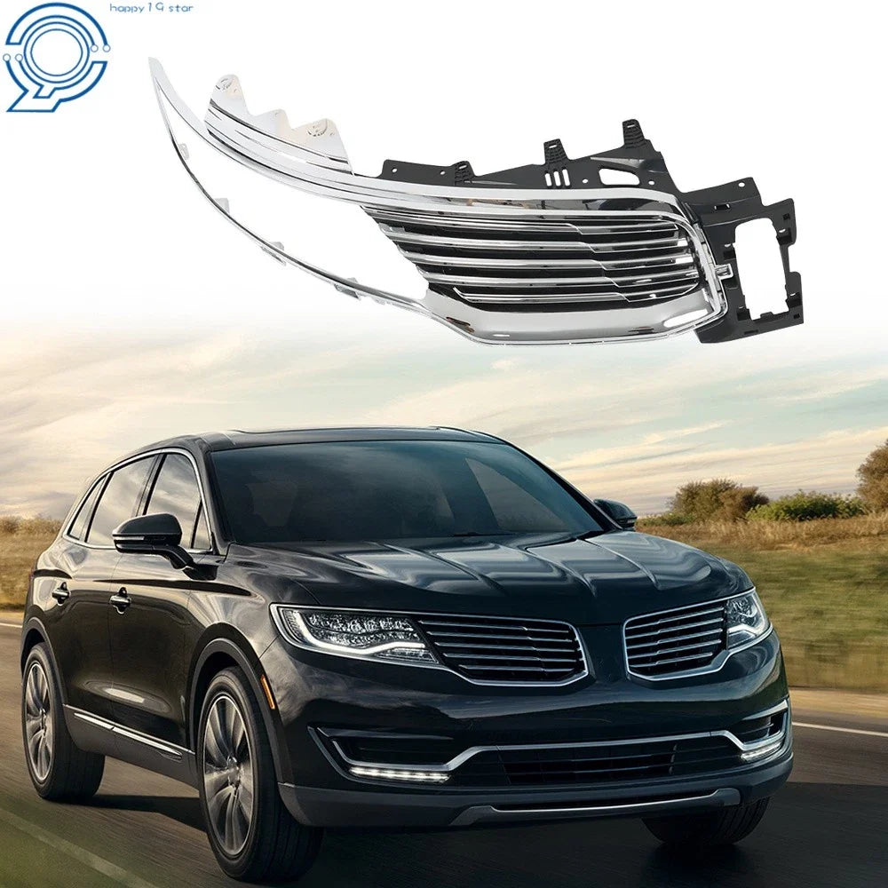 Chrome Front Upper Grille Insert for Lincoln MKX (2016–2018)