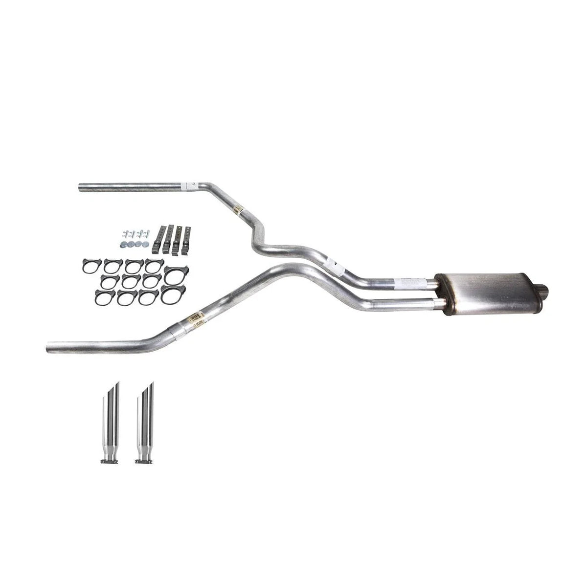 Dual Exhaust Pipe for Silverado (1999–2006) Stainless Muffler Tip