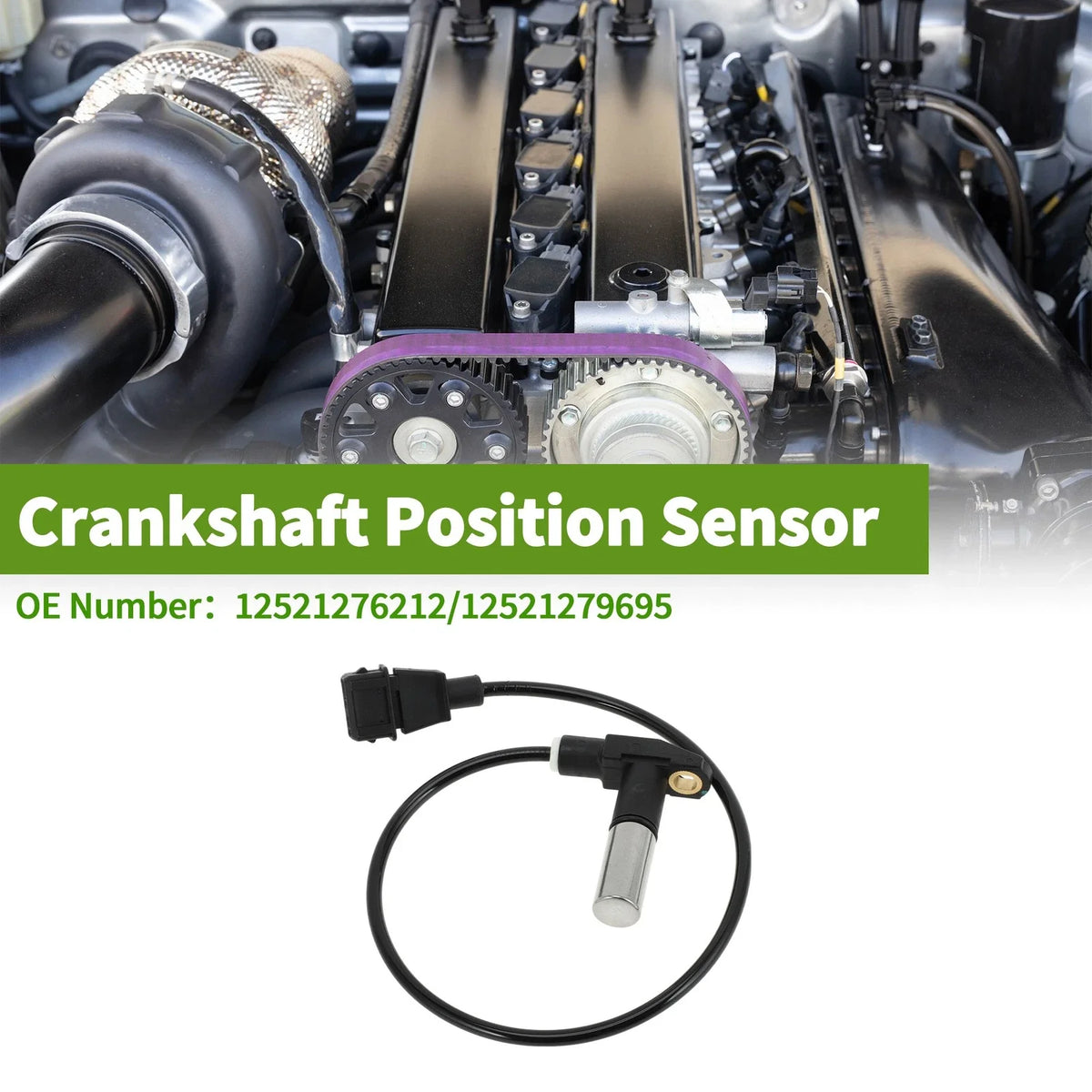 Crankshaft Position Sensor for BMW 325 (1986–1987) No. 12521276212 Black