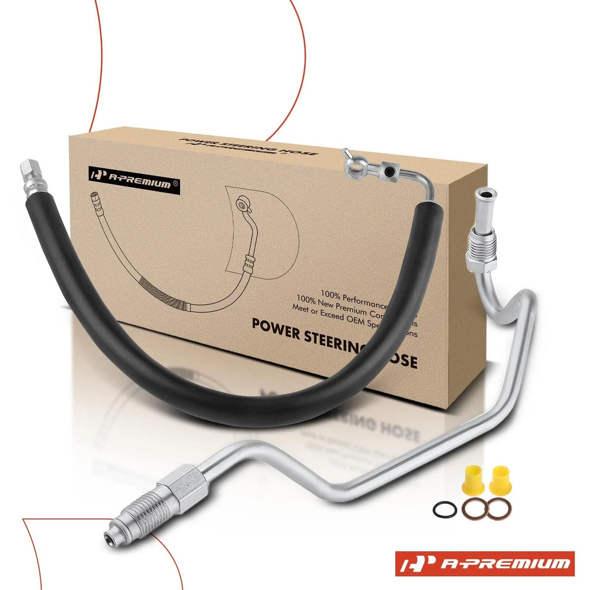 2X Power Steering Pressure Line Hose for Nissan Altima (2007–2011)