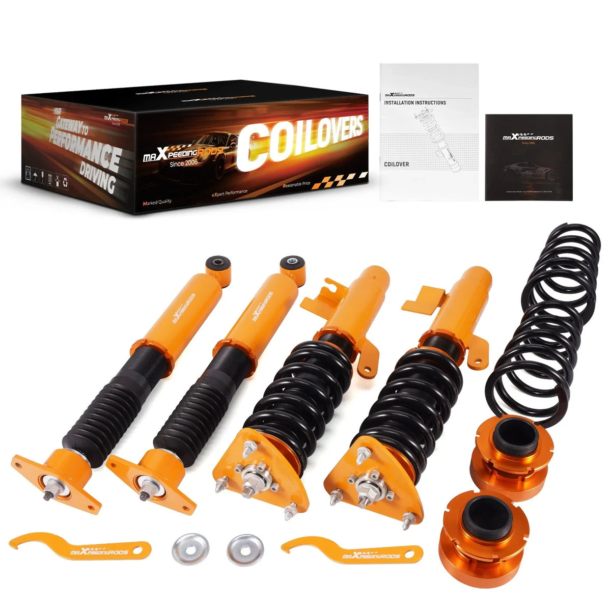 Adjustable Coilovers Suspension Shocks Kit for Mazda 3 (2010–2013)