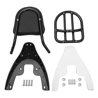 Sissy Bar with Rack Baseplate Backrest for Harley VRSCA VRSCB VRSCD 2002-2006