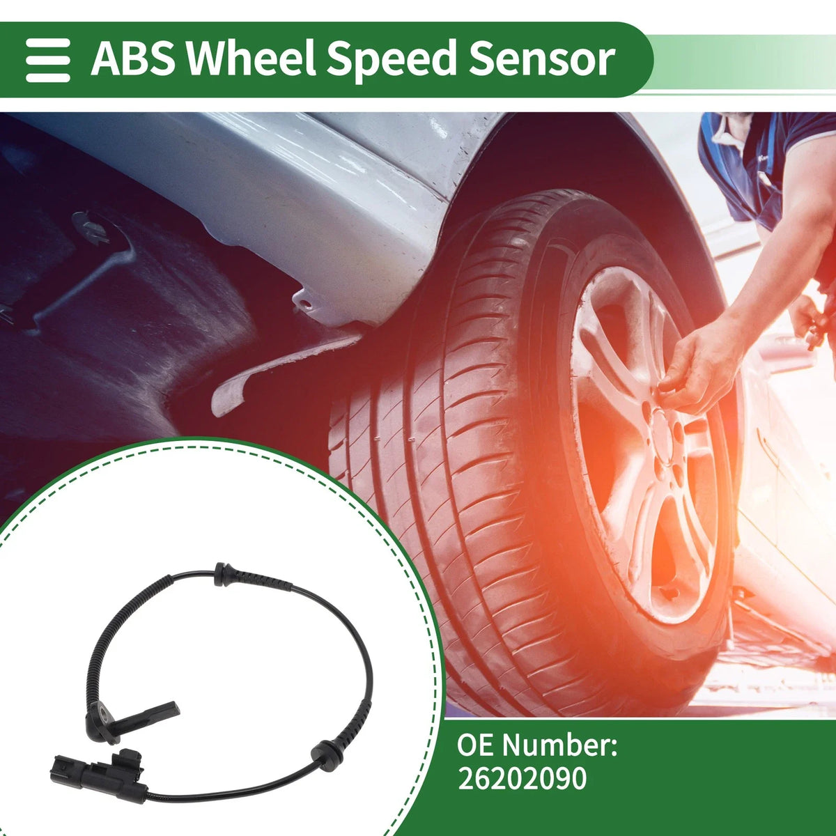 ABS Wheel Speed Sensor No.26202090 for Buick Cavalier (1995–2005) Rear Right