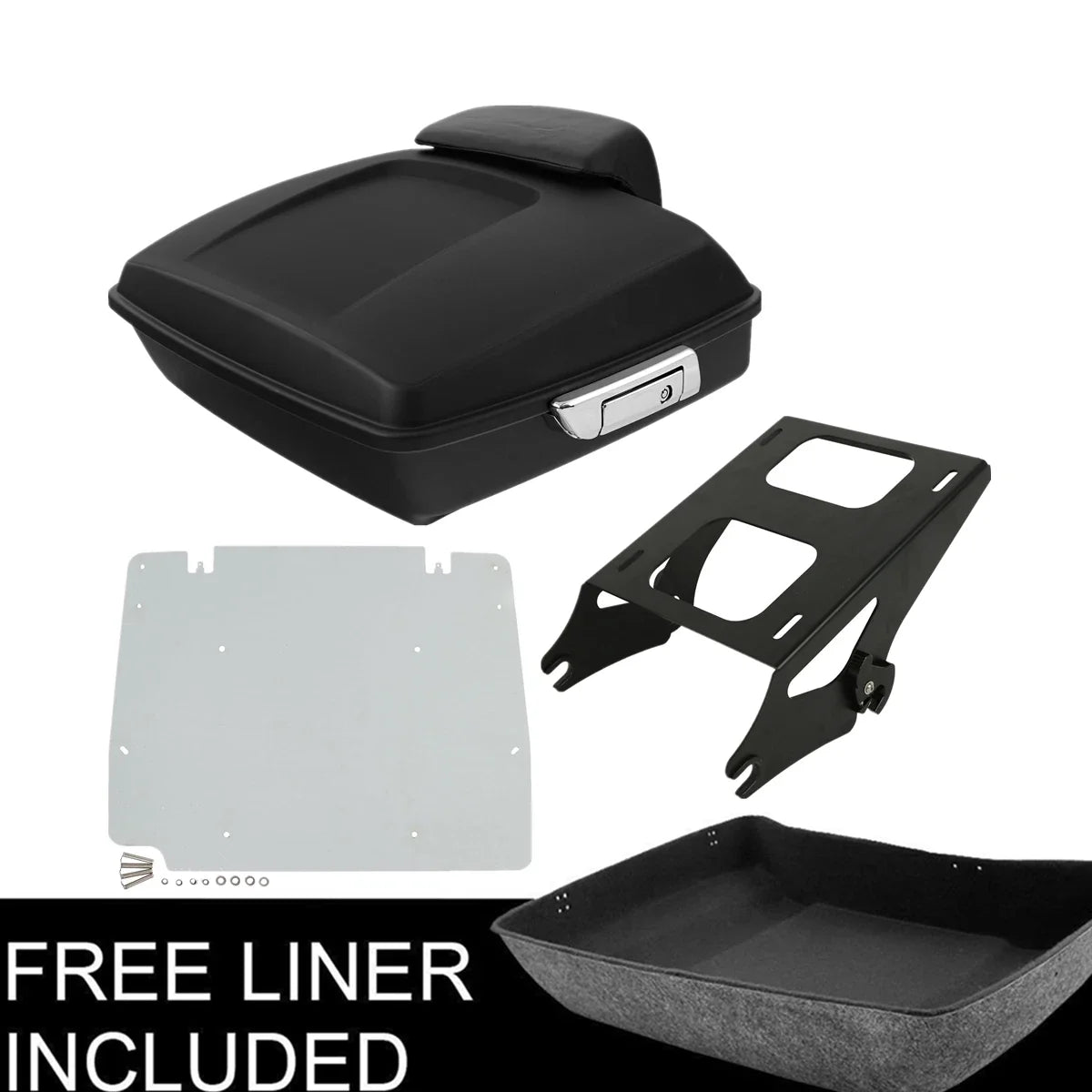 Trunk Pad Mount Rack Base Plate for Harley Touring (2014-2023)