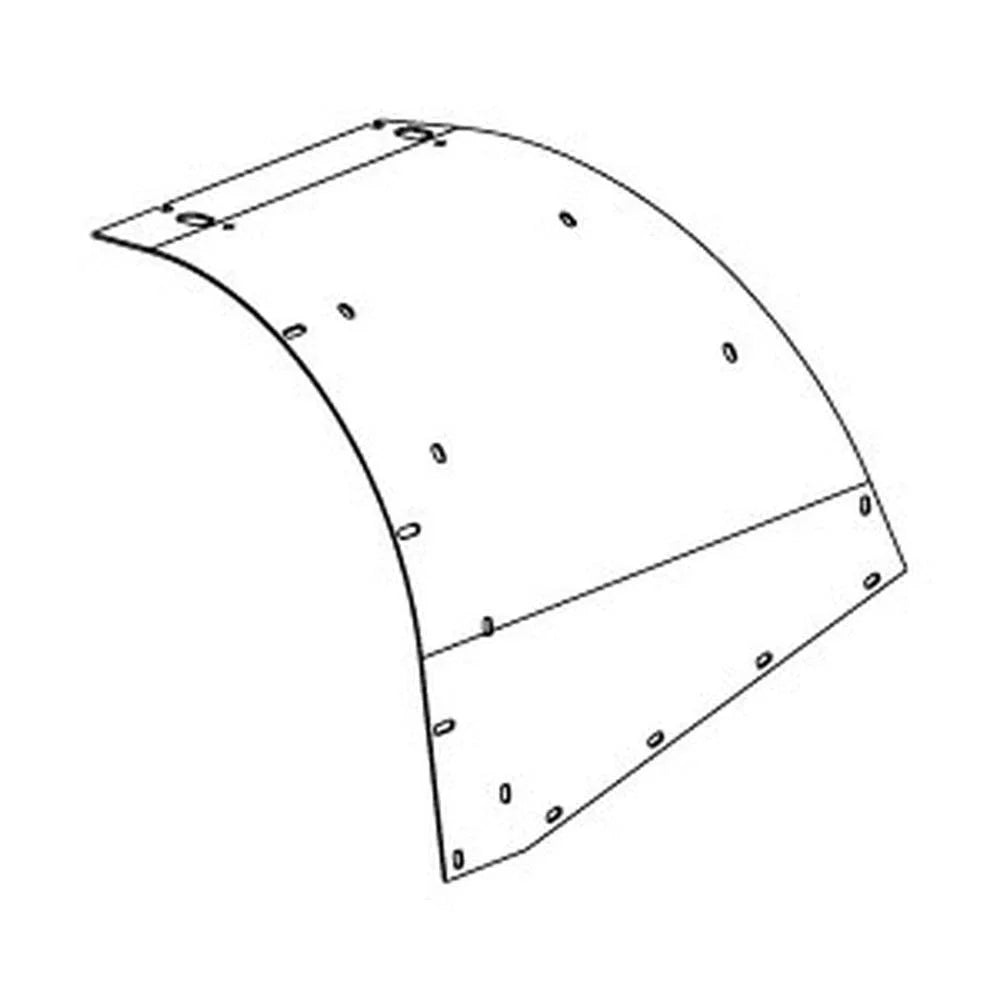Inclined Front Grain Elevator Head Hood for Case IH Combine (1319941C1)
